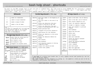 Bash Cheat Sheet